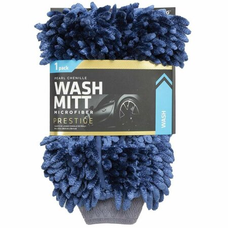 TOOL TIME 10 x 8 in. Navy Chenille Wash Mitt TO3304408